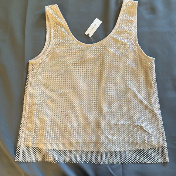 Sunday in Brooklyn sparkle tank top, size large - Picture 3 of 3